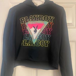 Playboy cropped hoodie